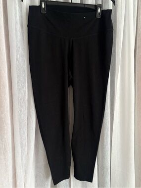 Black High-Waist Cotton Leggings